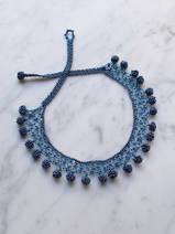 crocheted necklace Dots
