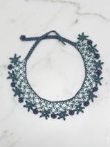 crocheted necklace Stars