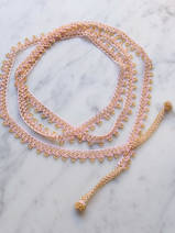 crocheted necklace Long Wrap